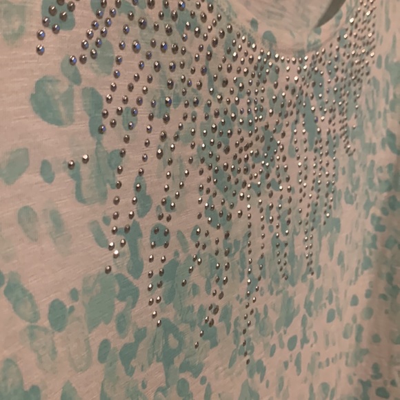 Chico’s Sz 3 Weekends Summer Tee - Picture 4 of 8